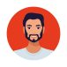 man with beard avatar character isolated icon vector illustration design